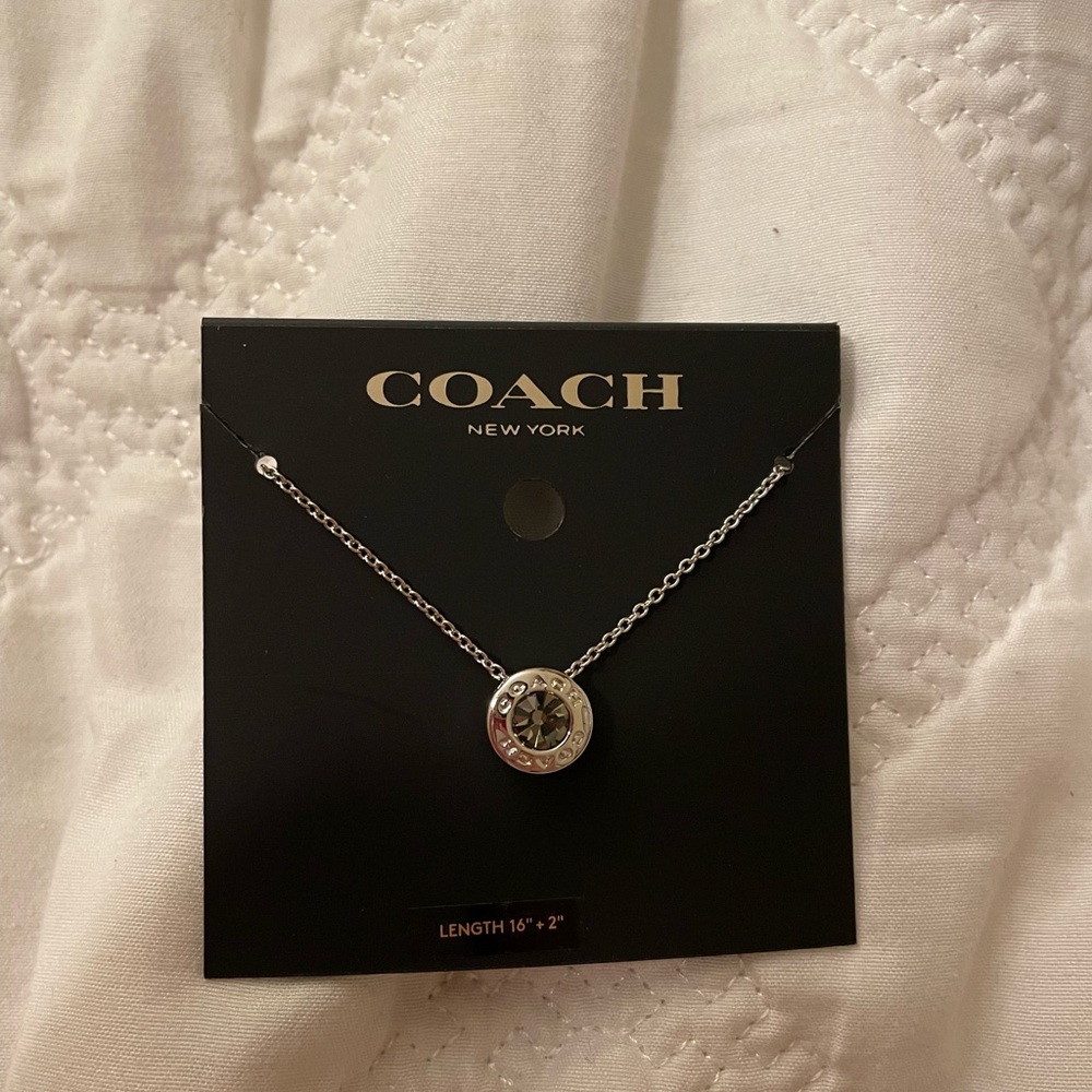 Silver Coach Necklace